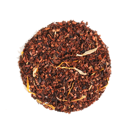 Vanilla Crème Herbal Tea – Honeybush with Calendula (Sold by the oz)