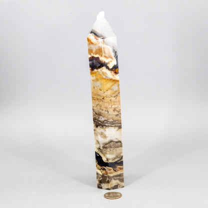 Volcano Agate Crystal Tower – XL UV Reactive