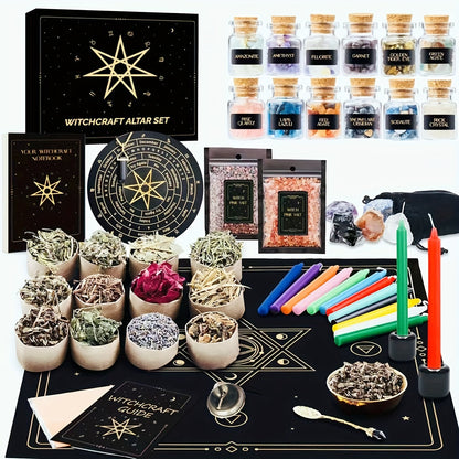 Beginner Witchcraft Starter Kit (65 pc) – Complete Wiccan & Pagan Ritual Set