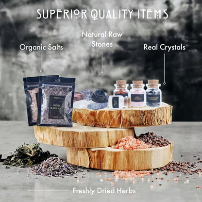 Beginner Witchcraft Starter Kit (65 pc) – Complete Wiccan & Pagan Ritual Set
