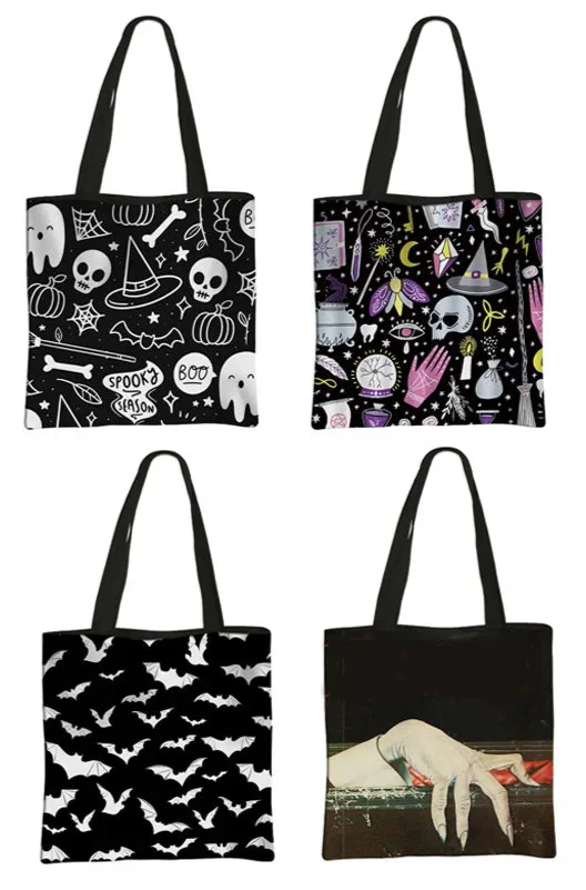 Witchy Gothic Tote Bags
