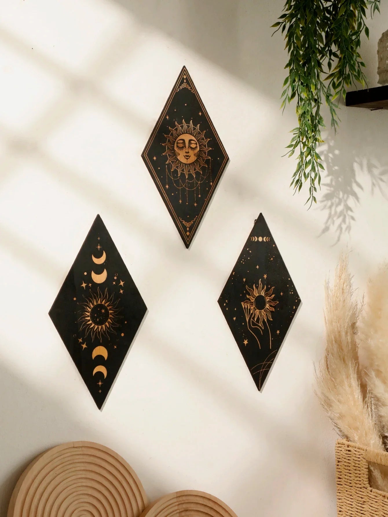 Wood Witchy Wall Plaques