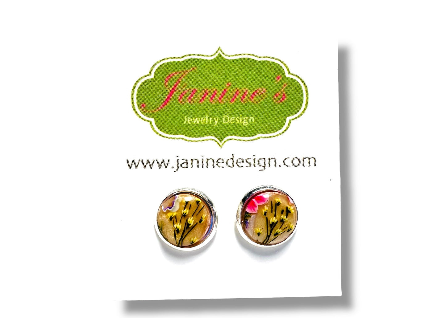 Handmade Clay Stud Earrings/Minimalist Earrings/Simple Earrings