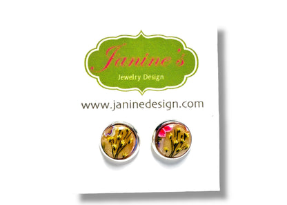 Handmade Clay Stud Earrings/Minimalist Earrings/Simple Earrings