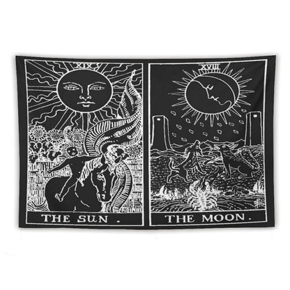 The Sun And Moon Tarot Cards  Pearl & Obsidian Tapestry