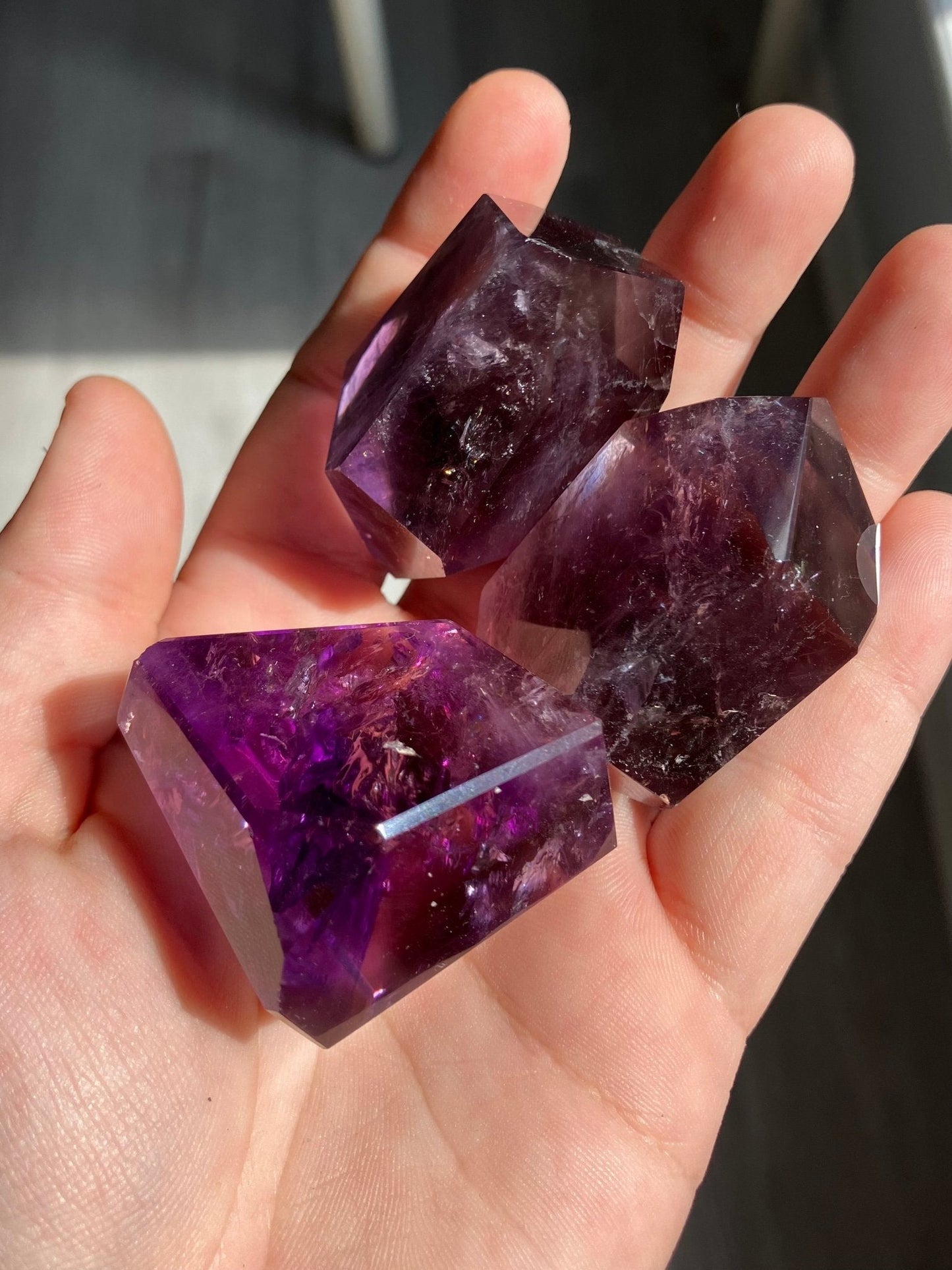 Amethyst Freeform Crystal – Small Size, Some with Ametrine