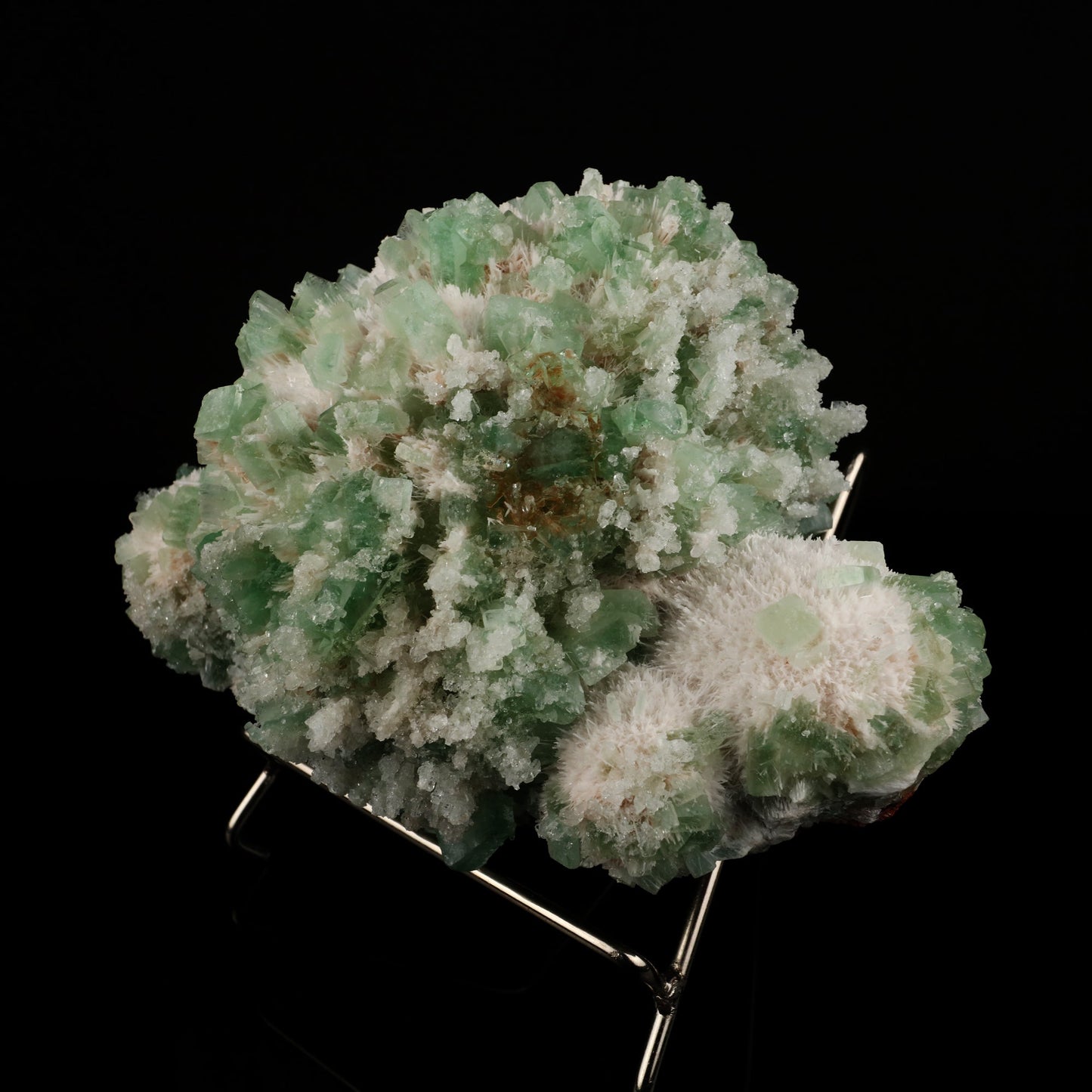 Apophyllite Green with Mordenite Natural Mineral Specimen # B 5601