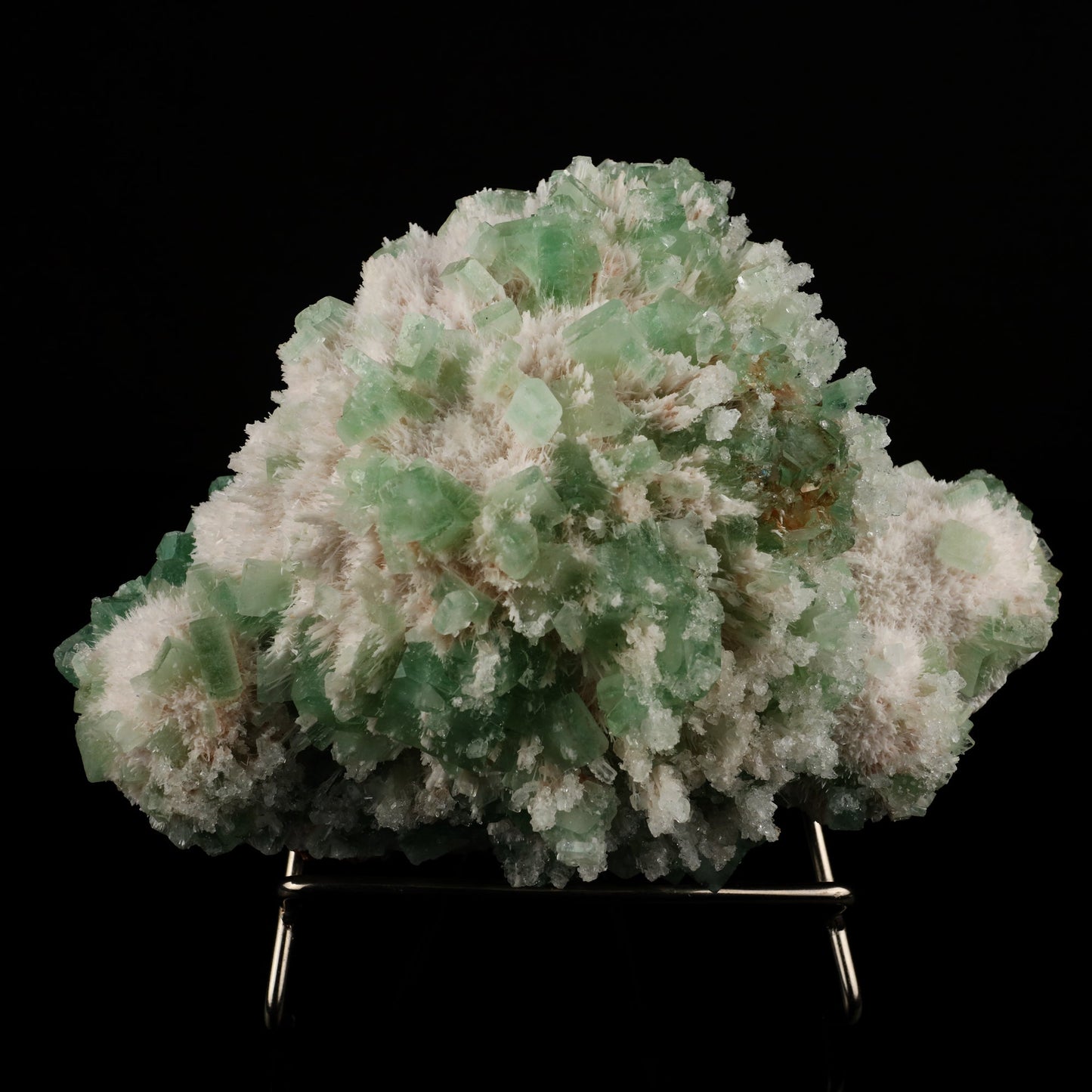 Apophyllite Green with Mordenite Natural Mineral Specimen # B 5601
