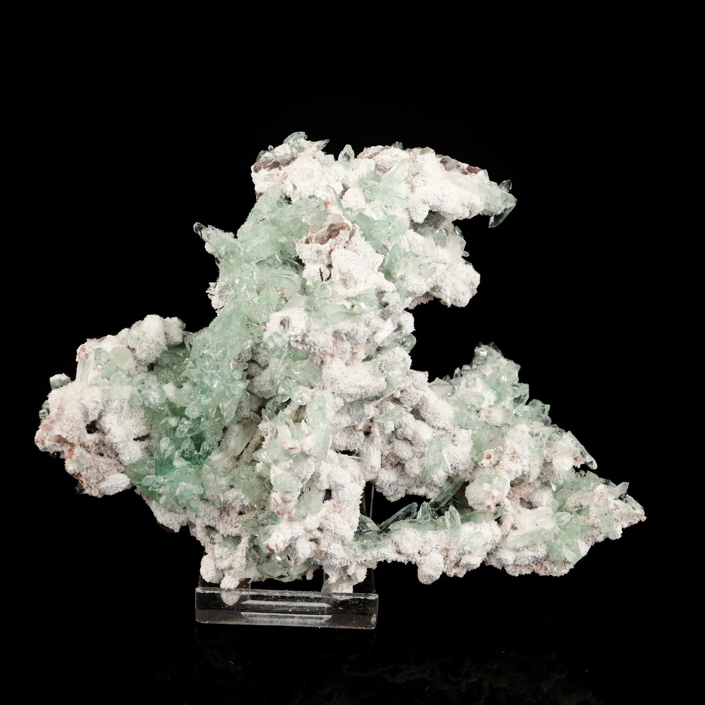 Apophyllite Green with Mordenite Natural Mineral Specimen # B 6570