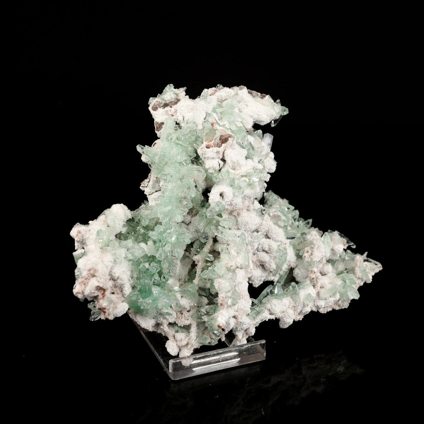 Apophyllite Green with Mordenite Natural Mineral Specimen # B 6570