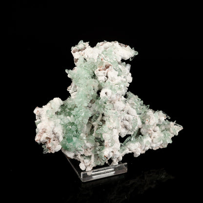 Apophyllite Green with Mordenite Natural Mineral Specimen # B 6570