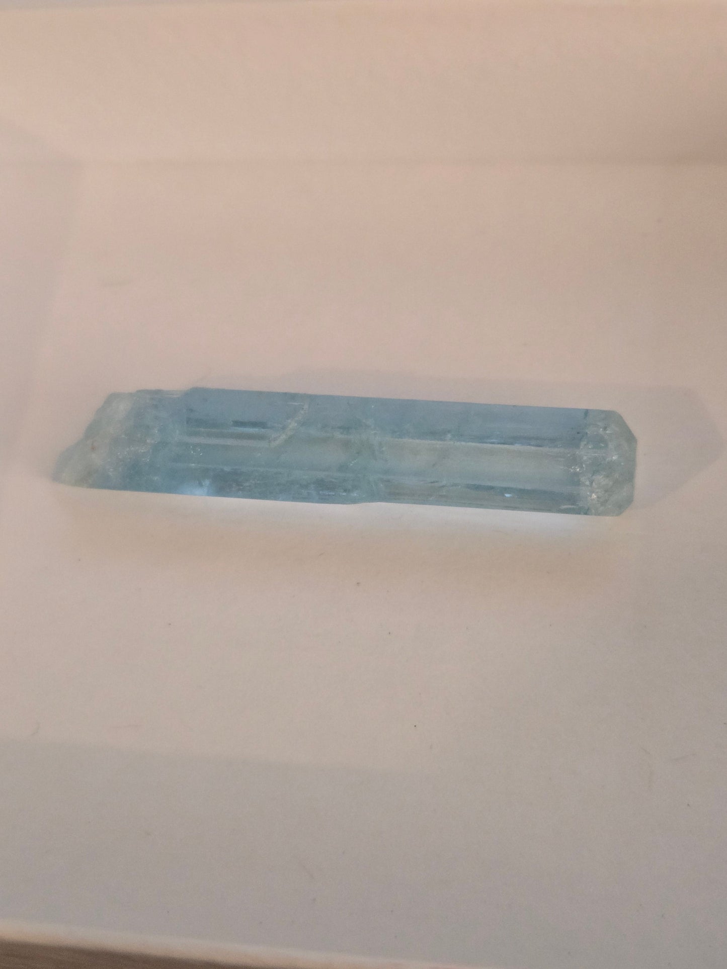 Aquamarine gem crystal
