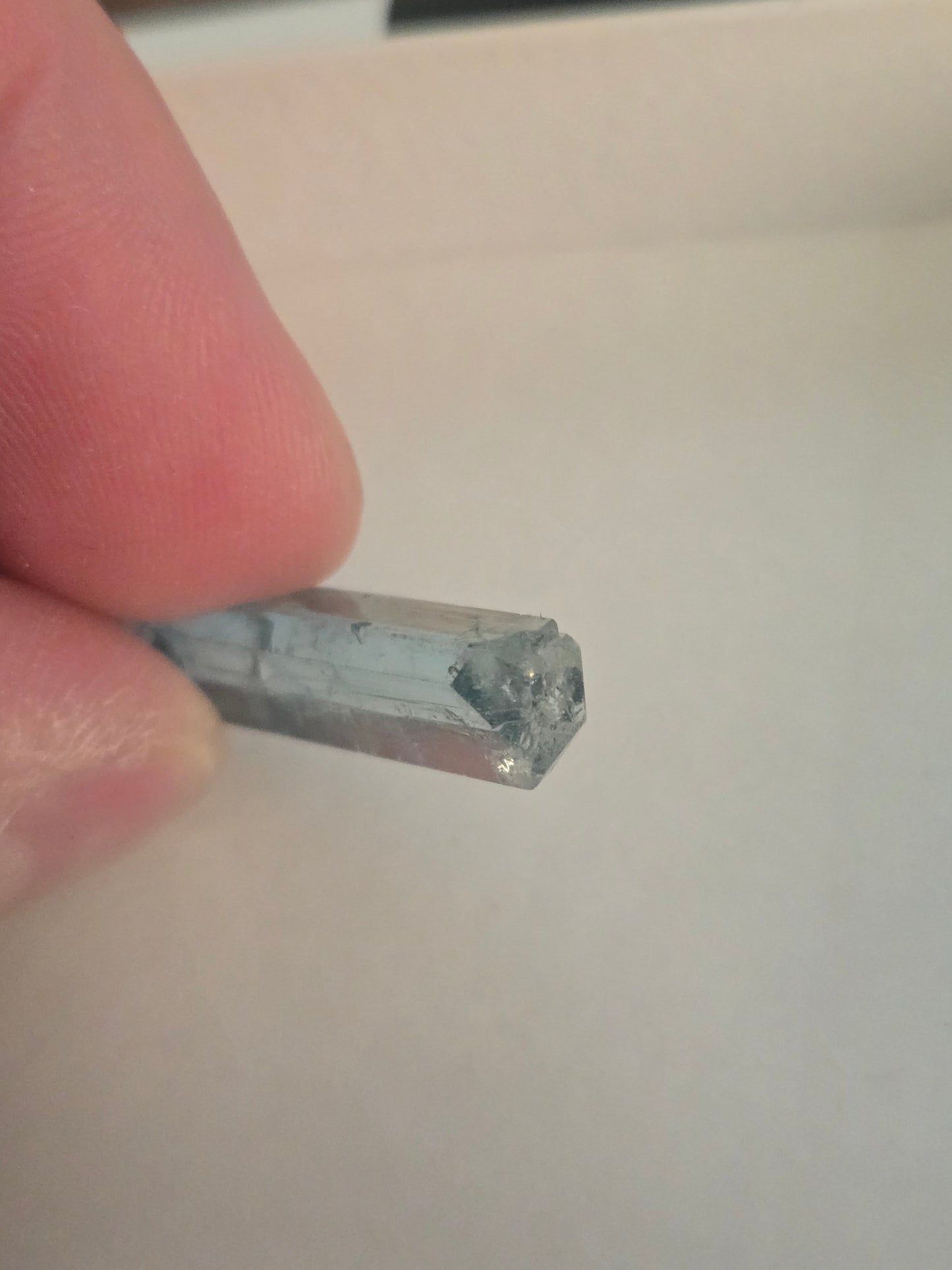 Aquamarine gem crystal