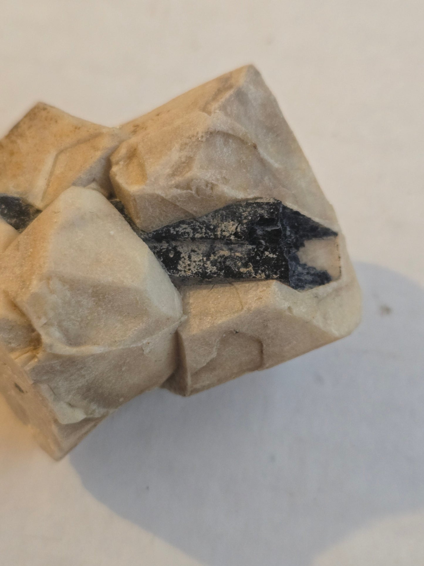 Arfvedsonite on microcline