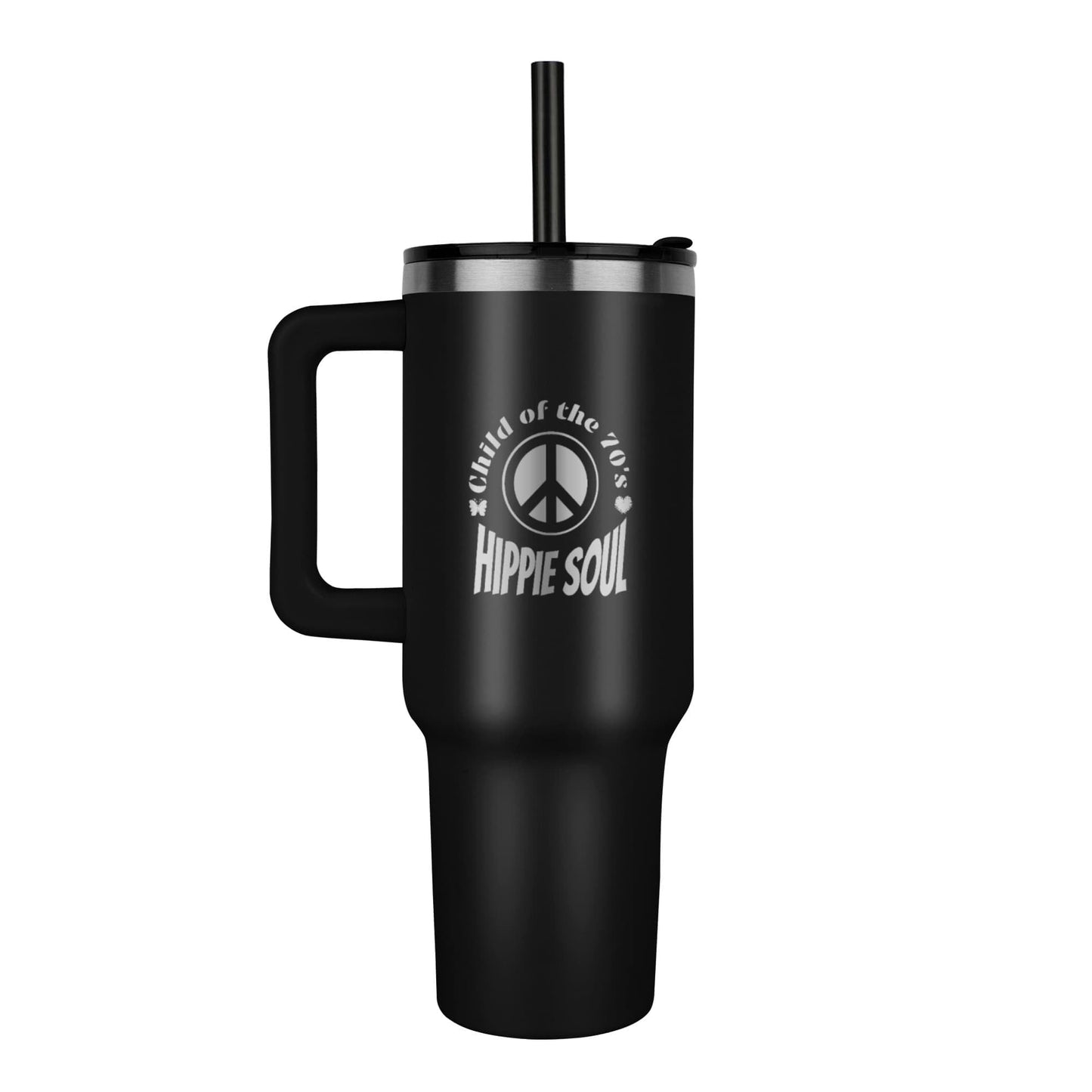 Child of the 70's Hippie Soul Pinnacle 40oz Engraved Tumbler