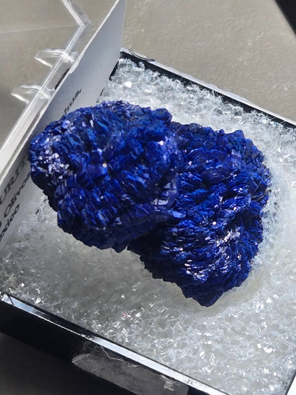Azurite – 1.3 cm Blue Crystal Ball from Los Olivos, Chihuahua, Mexico