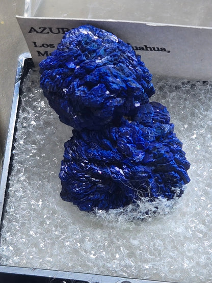 Azurite – 1.3 cm Blue Crystal Ball from Los Olivos, Chihuahua, Mexico