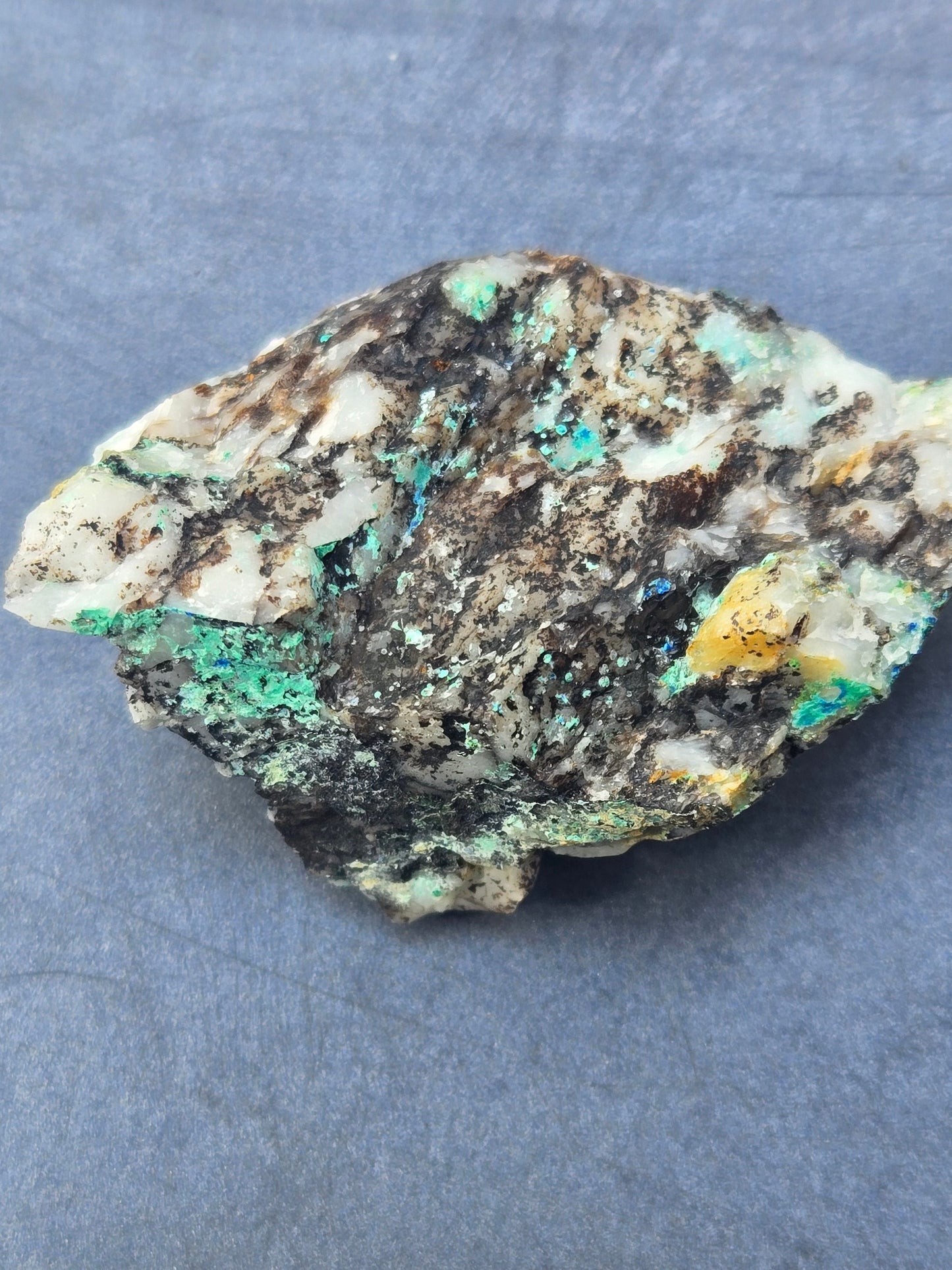 Azurite Malachite Hubnerite