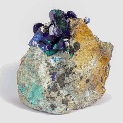 Azurite-malachite Natural Mineral Specimen # B 6792
