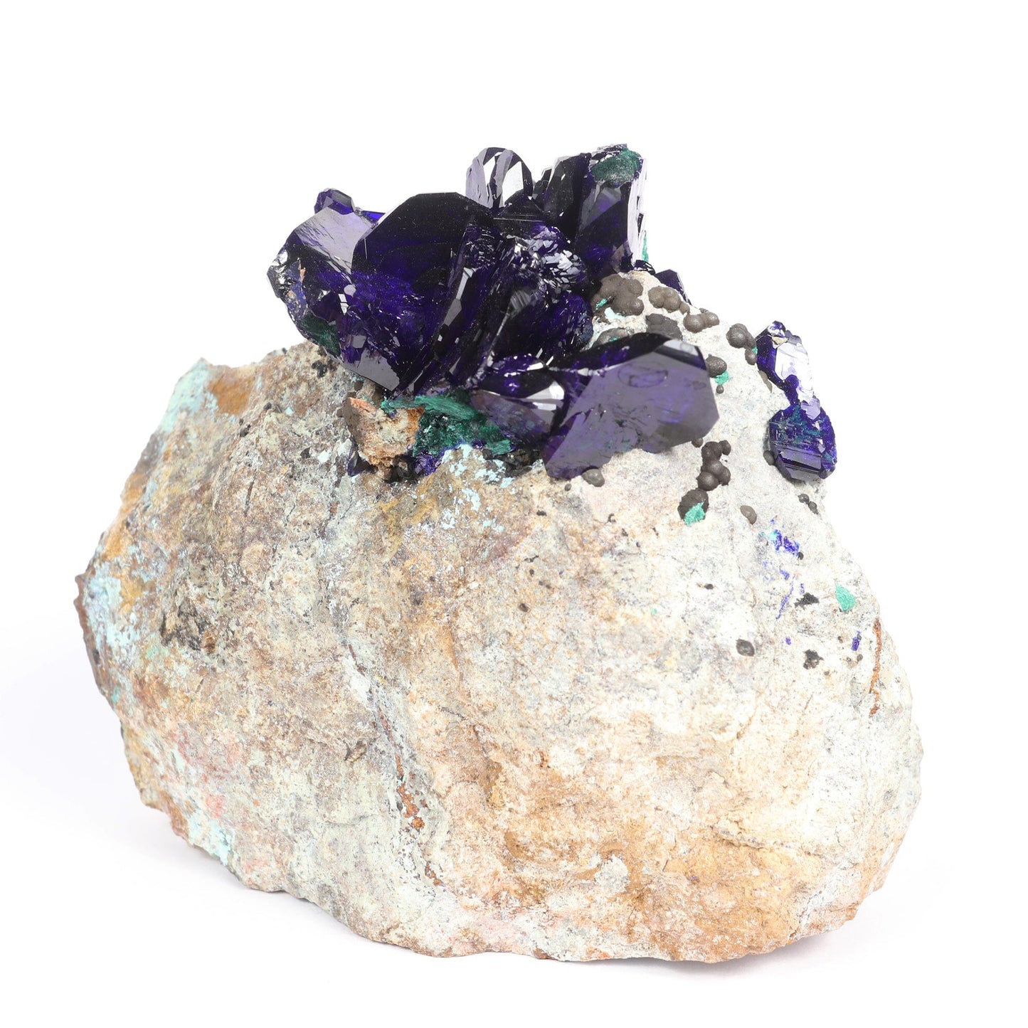 Azurite-malachite Natural Mineral Specimen # B 6792