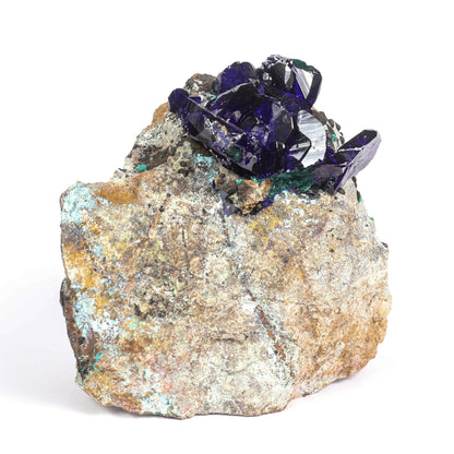 Azurite-malachite Natural Mineral Specimen # B 6792