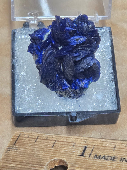 Azurite Rosette – Deep Blue Crystal Specimen from Morenci Arizona