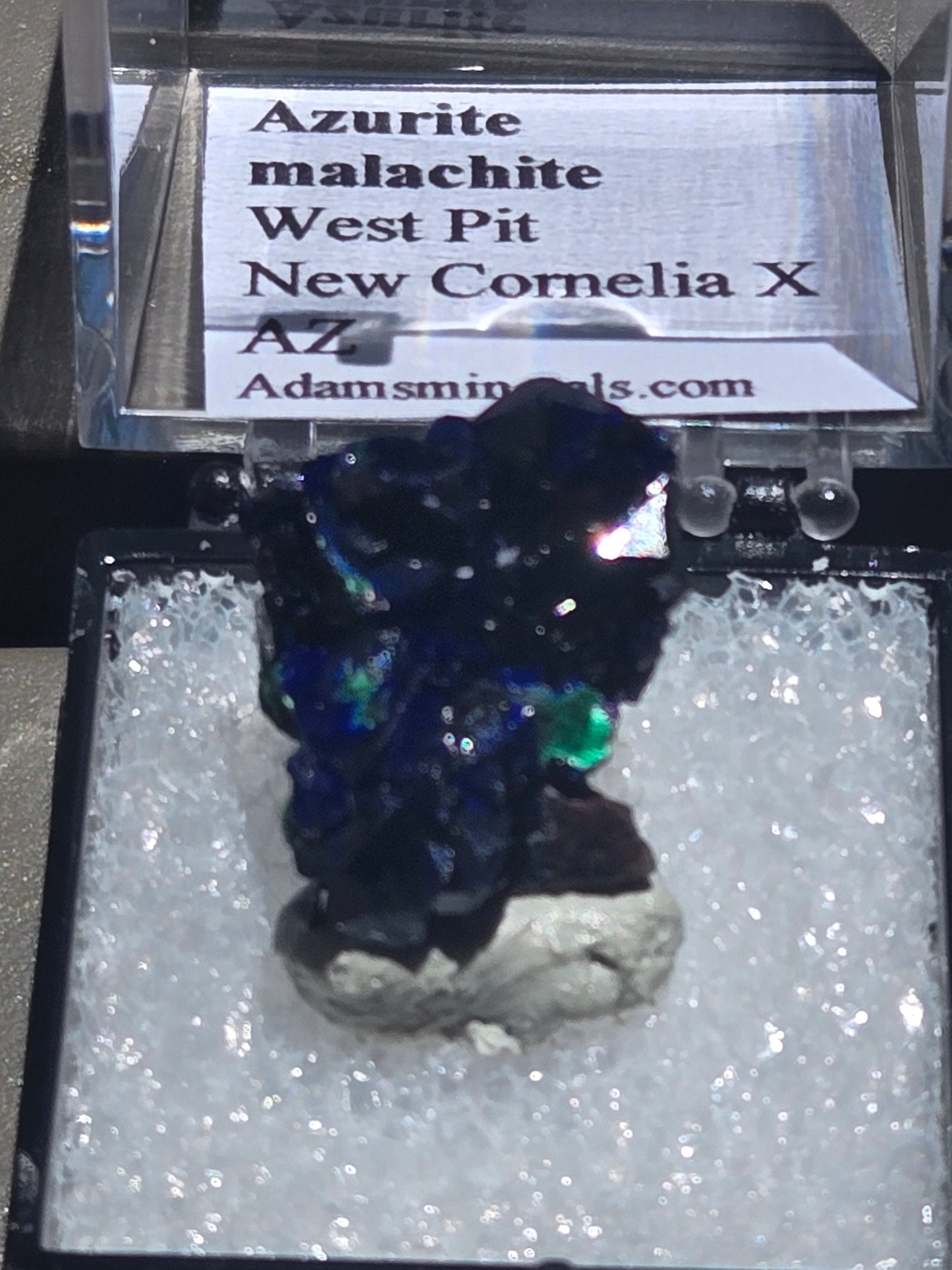 Azurite with Malachite – 1.5 cm Specimen | New Cornelia Mine, Arizona