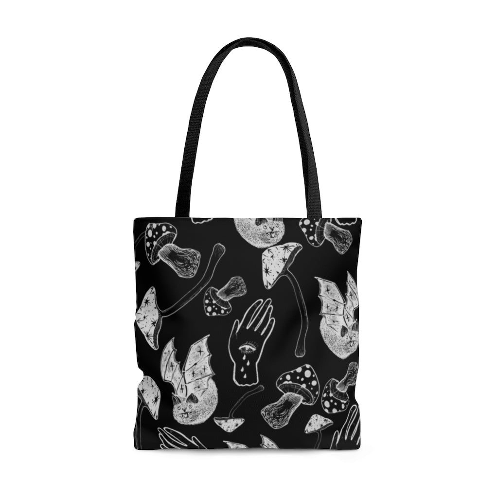 Spells, Bats & Mushrooms - Heavy-Duty Canvas Tote Bag