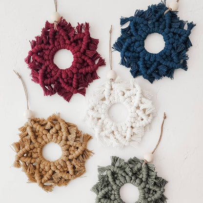 Macrame Snowflake Ornament