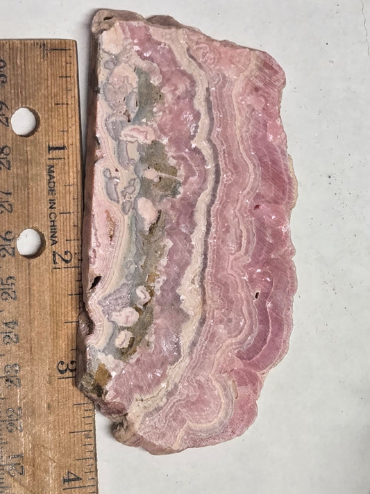 Banded Rhodochrosite slab