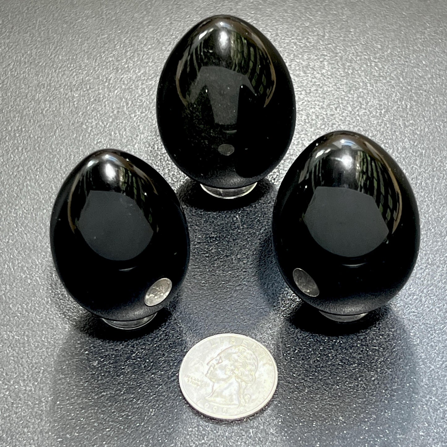Black Obsidian Egg Carving