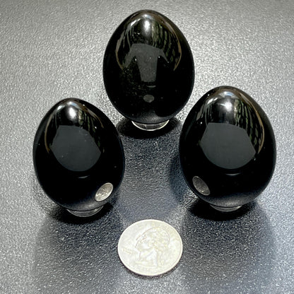 Black Obsidian Egg Carving