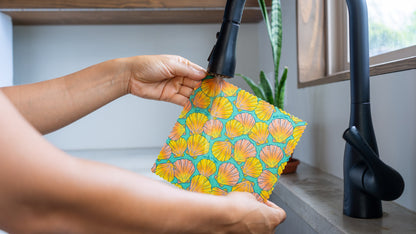 BULK ROLL Beeswax Wrap - Shells Print