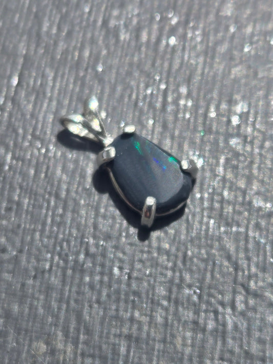Black Opal pendant