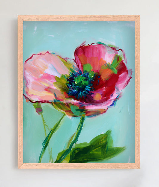 Bloom - Original Framed Pastel Drawing