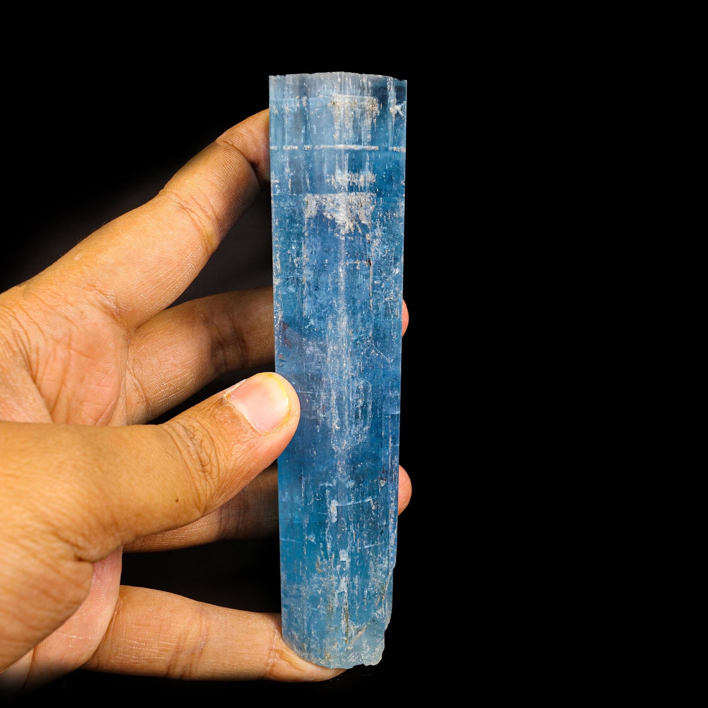 Blue Beryl var. Aquamarine Natural Mineral Specimen Museum # B 6824