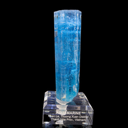 Blue Beryl var. Aquamarine Natural Mineral Specimen Museum # B 6824