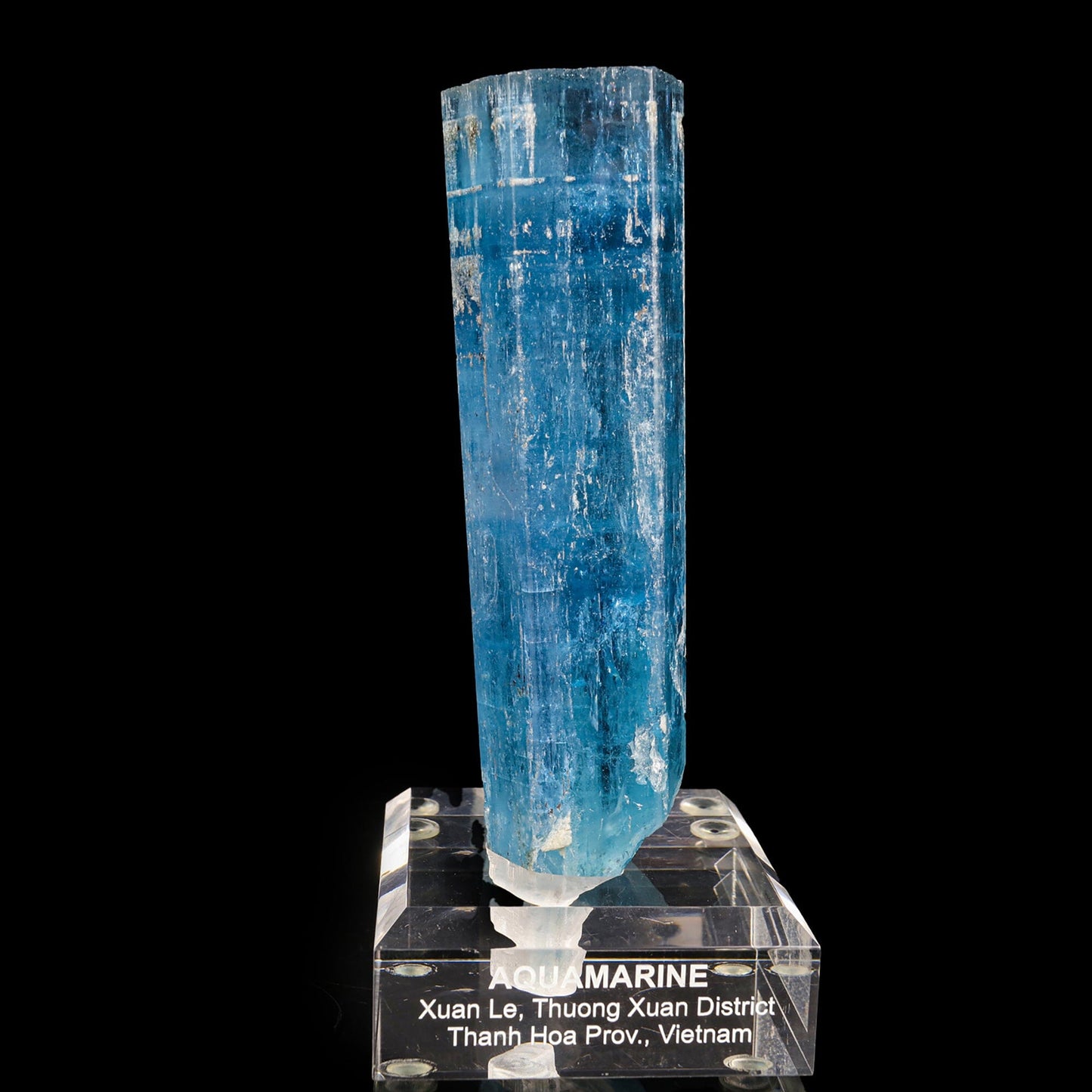 Blue Beryl var. Aquamarine Natural Mineral Specimen Museum # B 6824