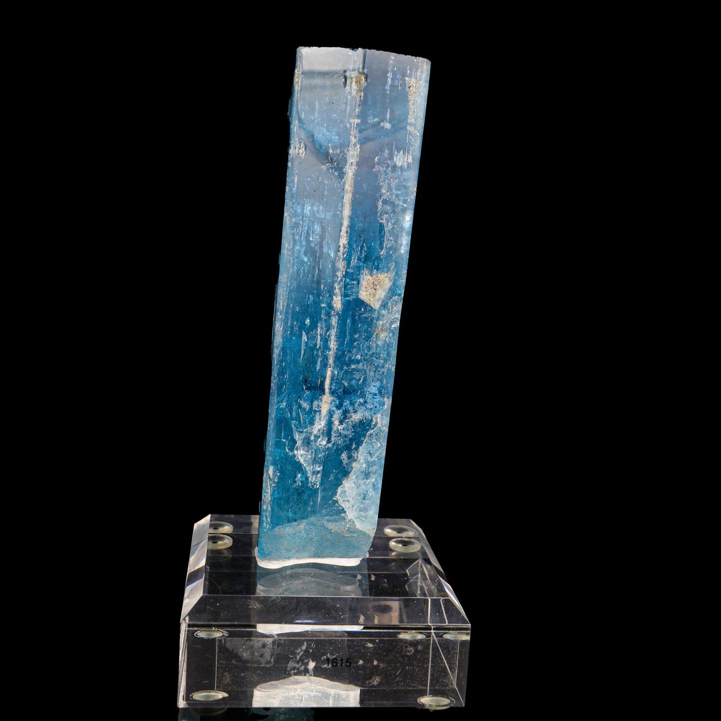 Blue Beryl var. Aquamarine Natural Mineral Specimen Museum # B 6824