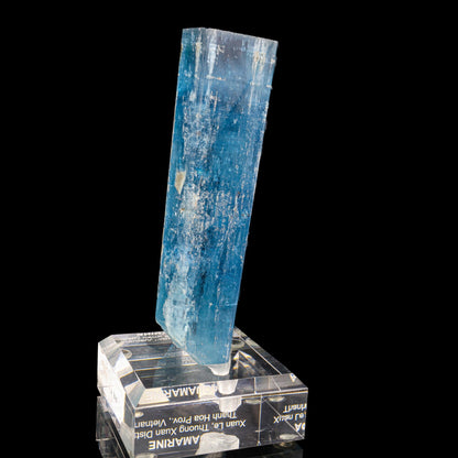 Blue Beryl var. Aquamarine Natural Mineral Specimen Museum # B 6824