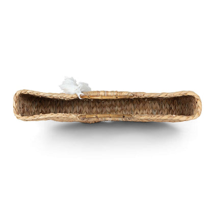 Boho Chic Handwoven Straw Tote Bag