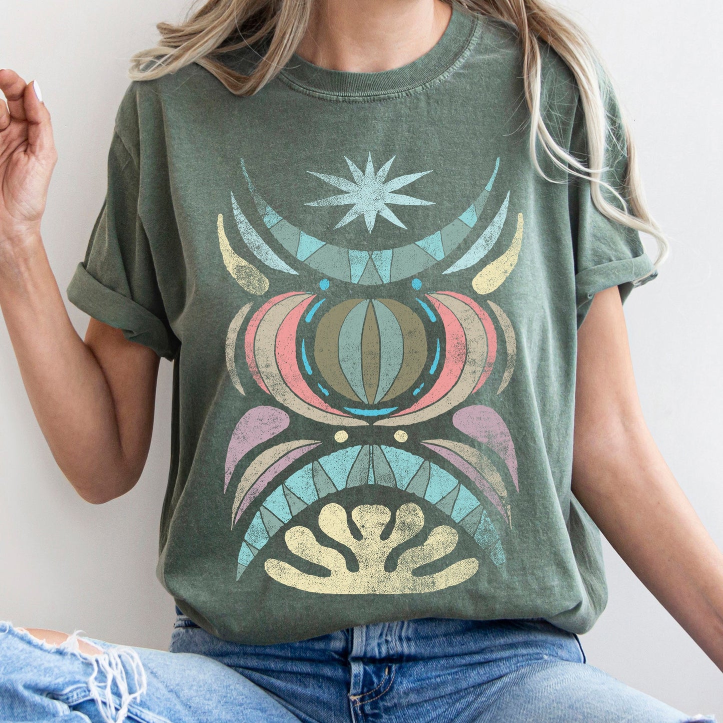 Boho Celestial Star - Comfort Colors Tshirt
