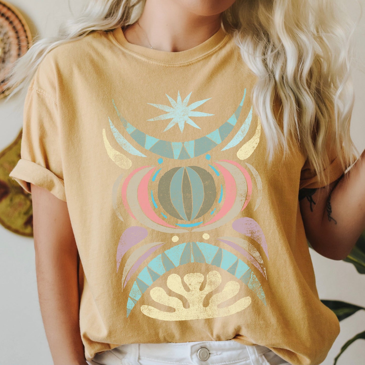 Boho Celestial Star - Comfort Colors Tshirt