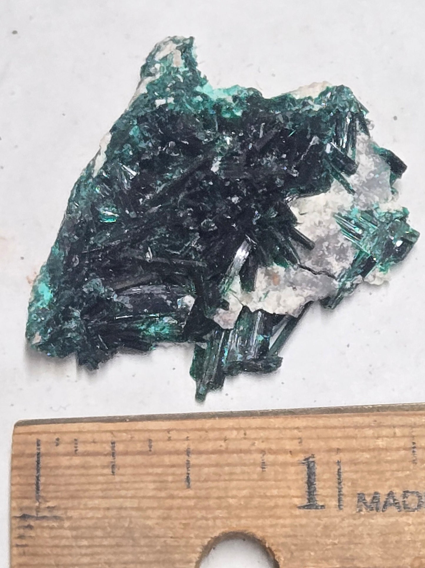 Brochantite – Dark Green Crystal Specimen from Milpillas Mexico