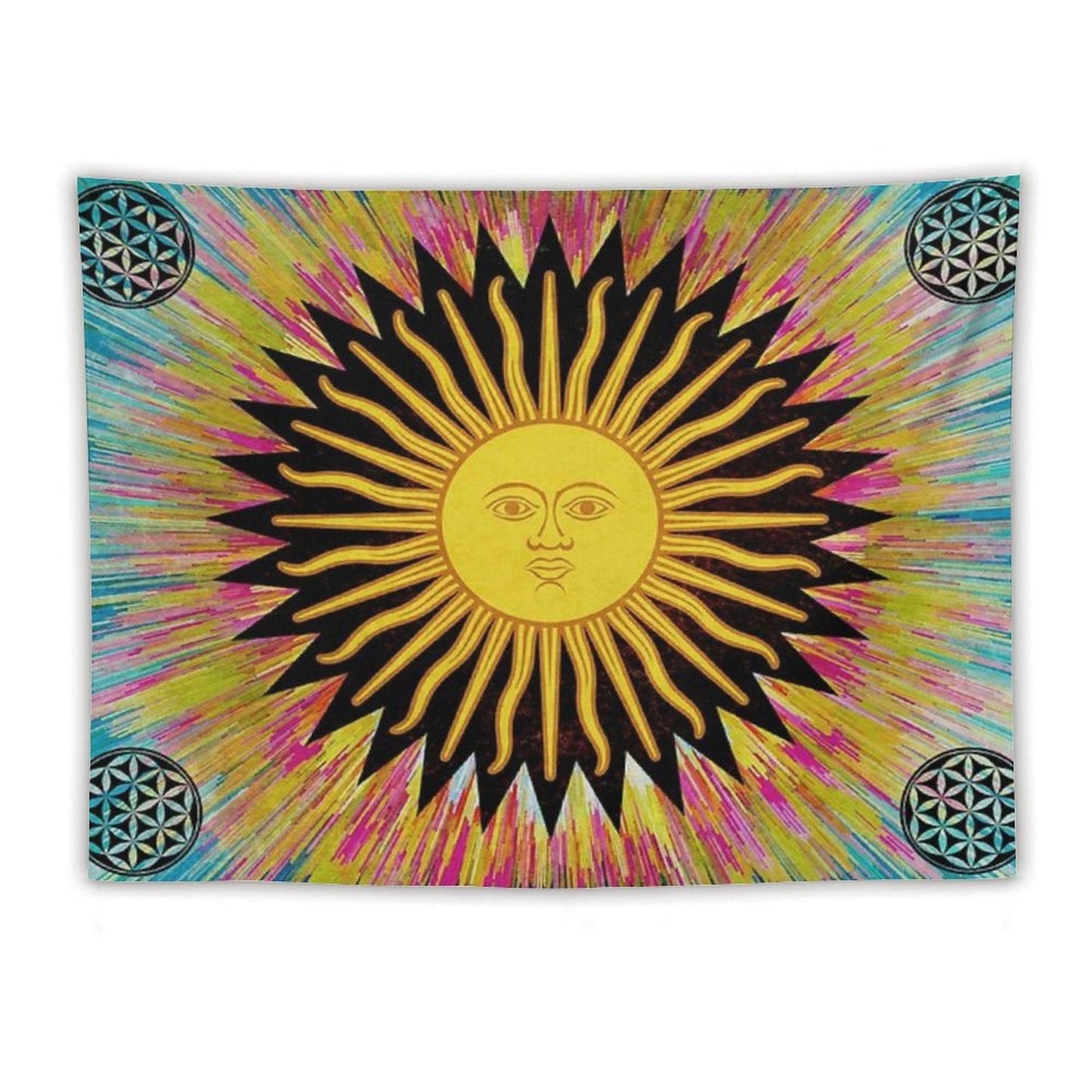 Psychedelic Sun Tapestry