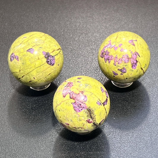 Atlantisite Sphere (Serpentine / Stichtite)
