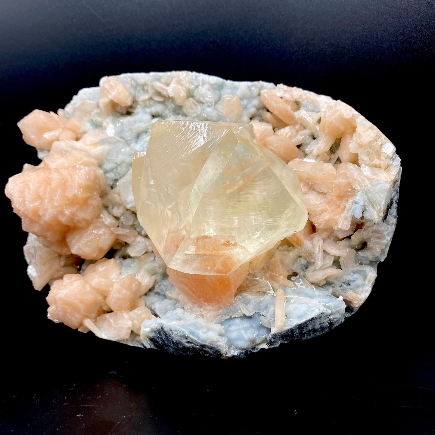 Calcite & Stilbite