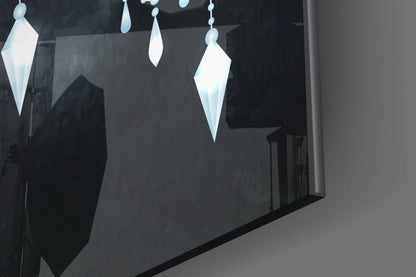 Moon Star Glass Wall Art