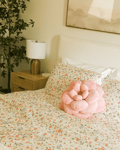 Camellia Plush Flower Pillow
