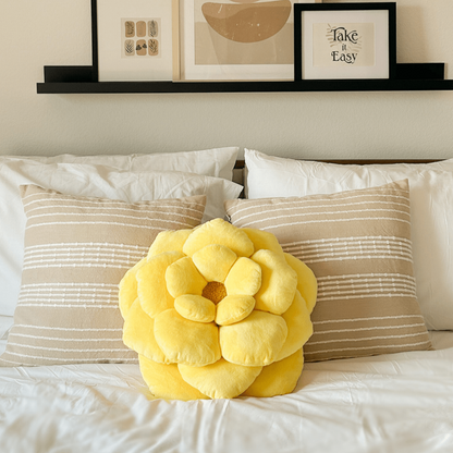 Camellia Plush Flower Pillow